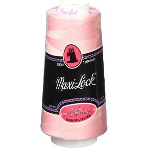 American & Efird Maxi-Lock Cone 3000 Yards-Medium Pink Thread Spool, 4.75 x 2.25 x 2.25, Pink