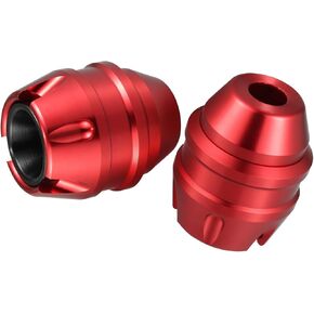 Motoforti 1 Pair Anti Drop Fork Frame Slider Motorcycle Wheel Front Fork Frame Sliders Falling Protection Anti Crash Caps CNC Aluminum Alloy Red Long-lasting