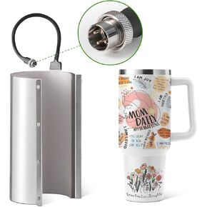 EENOUR 40oz Tumbler Heat Press Attachment 110V - Replacement Element Heater for CH2304 Auto Tumbler Press (Male Plug)