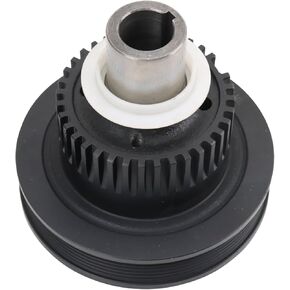 TRQ Engine Crankshaft Vibration Damper Compatible with 90-03 Ford 91-09 Mazda 98-02 Mercury