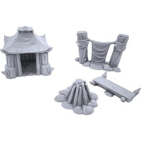 EnderToys Orc Camp by Makers Anvil, 3D Printed Tabletop RPG Scenery and Wargame Terrain for 28mm Miniatures