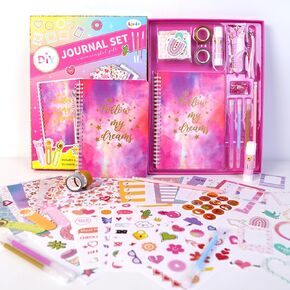 DIY Journal Kit for Girls - 50+ pcs Journal Set for Tween Teen Girls,Scrapbook Diary Stationery Supplies Set, Journaling Art Kit,Ideal Birthday Christmas Gift for Girls 6 7 8 9 10 11 12 13 14