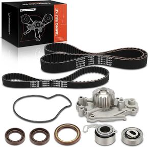 A-Premium Engine Timing Belt Kit with Water Pump Compatible with Honda Prelude 1992 1993 1994 1995 1996-2.3L