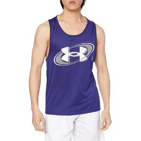 Under Armour Men's UA Tech 2.0 Branded Running Tank (US, Alpha, Large, Regular, Regular, Sonar Blue)