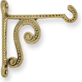 Brass Wall Mount Bracket for Orthodox Vigil Oil Lamps – Wall Bracket Holder 10cm (3.95″)