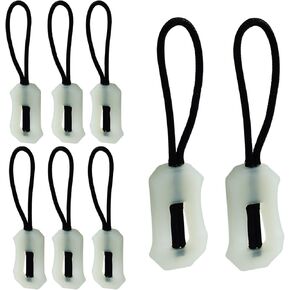 Coufce 8pcs Luminous Zipper Pulls Glow in Zipper Tags Night Safety Puller Head for Outdoor Mountaineering, Camping, Backpacks, Jackets, Luggage, Handbags