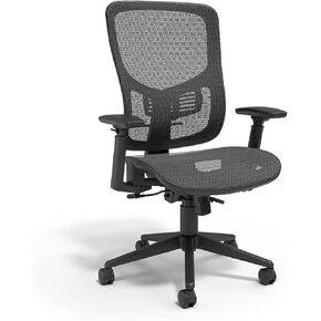 Staples Kroy Mesh Swivel Office Chair, Ergonomic Adjustable Chair with Armrest and Lumbar Support, Perfect as a Gaming Chair or Desk Chair