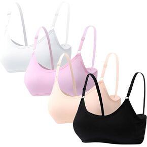 حمالة صدر رياضية للفتيات الكبيرات مع وسادات قابلة للتنفس، حمالات صدر للتدريب من القطن للمراهقات in Kuwait