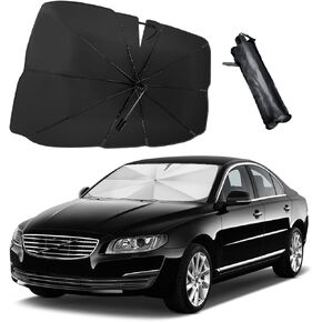 Car Windshield Sun Shade Umbrella, 59"×33" Reflective Auto Front Window Sunshade Blocks UV Rays, Foldable Sun Visor Protector to Keep Your Vehicle Cool, Car Accessories