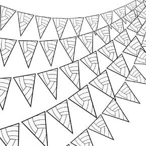 Sivak 5 Pieces Volleyball Party Decorations Volleyball Party Supplies Volleyball Pennant Volleyball Themed hanging Banner Flags for Volleyball Photo Prop Party Supplies