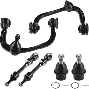 X AUTOHAUX 6 Pcs Front Upper Control Arm Suspension Kit for Ford F150 2005-2008 No.K80306/K80308/K80149 Sway Bar Link Lower Ball Joint for Lincoln Mark LT 2006-2008 2WD