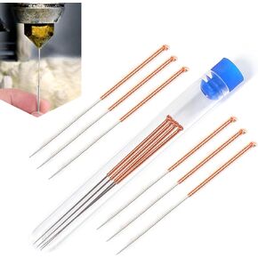 10 PCS Automotive Nozzle Cleaning Needle, Spinneret Mold Nozzle Needle, Needle Cleaner Accessories Tool, Universal for Most Cars (Gold)