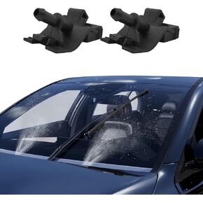 2PCS Front Windshield Washer Nozzles, Washer Spray Jet Kit, 85381-12300 Windshield Washer Nozzle Kit, Car Accessories Wiper Spray Washer Jet Compatible with Lexus, Scion, Toyota