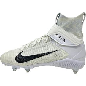 Nike Alpha Menace Elite 2 Men's Football Cleats White/Black/Grey CI1530-100 11.5 US Detachable Cleats