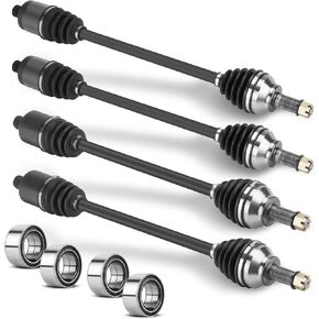 Front Rear CV Axle Drive Shaft & Wheel Bearings for Polaris RZR XP 1000 XP4/RZR XP Turbo 2020 2021 Premium Sport High Lifter ATV Axle Left Right Replacement