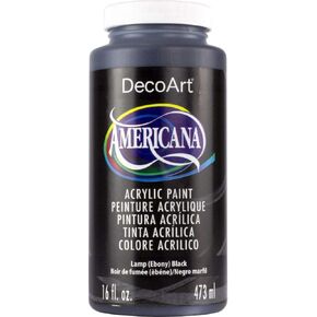 Decoart Americana Acrylics 16oz Lamp Black