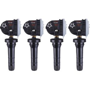 Loddery 13540600 TPMS Sensor, 4 Pack Tire Pressure Monitoring Sensor Compatible GM Chevy Pontiac Snap-in Replace23445327 15254101 22853741 15922396 25799331 43130-85Z00