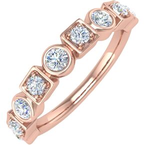 FINEROCK 1/2 Carat Diamond Wedding Ring in 14K Gold