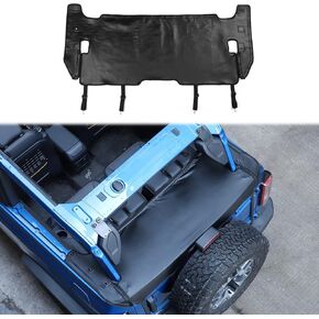 Trunk Tailgate Cover Trunk Antidust Cargo Cover Compatible with Ford Bronco 2021+ 2Doors Model(Man-made Leather)