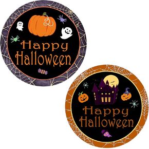 Remarkable Halloween Character Stickers Labels,1.5 inch Round Seal Label Pumpkin Bat Spider Stickers for Halloween Party Decoration 504 pcs
