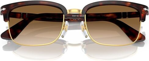 نظارة شمسية مستطيلة للرجال من بيرسول PO3327S، هافانا، 54 ملم in Kuwait