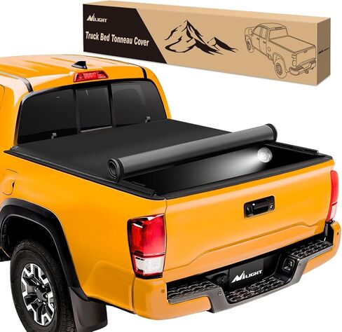 Nilight Soft Roll Up Truck Bed Tonneau Cover Compatible with Toyota Tacoma 2005 2006 2007 2008 2009 2010 2011 2012 2013 2014 2015 5ft Truck Bed Cover in Saudi Arabia