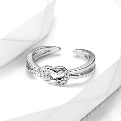 Mother Daughter Ring The Love Between Mother and Daughter is Forever Knot Cubic Zirconia Ring for Mother Daughter and Friends Mothers Day Best Friends Gifts Jewelry for Birthday Christmas in Saudi Arabia