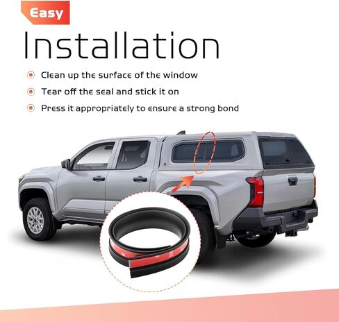 زوج واحد من غطاء الشاحنة الجانبي للنافذة العلوية لشاحنة LEER 100XL، سدادة مطاطية لتزيين السيارة من الطقس على شكل حرف T قطعة بديلة 79338 in Kuwait