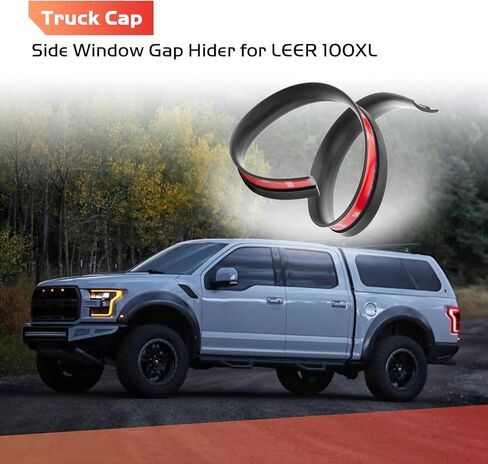 زوج واحد من غطاء الشاحنة الجانبي للنافذة العلوية لشاحنة LEER 100XL، سدادة مطاطية لتزيين السيارة من الطقس على شكل حرف T قطعة بديلة 79338 in Kuwait