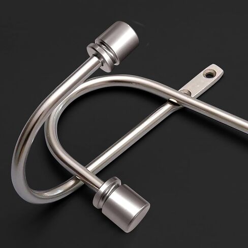 Coolnice Curtain Holdback,2 Pack Wall Mounted Drapery Tiebacks with Screws, Heavy Duty Metal Decorative Window Drapery Holder Curtain Hook U Shape for Home Office,Gold in Saudi Arabia
