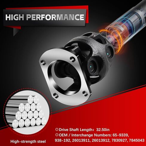 Nifeida 938-192 عمود الدفع الأمامي الكامل عمود الدعامة متوافق مع شيفروليه بليزر K10 K20 سوبربان K5 V10 V20| جي إم سي جيمي K1500 K2500 V1500 V2500 سوبربان استبدال # 65-9339 26013911 in Kuwait