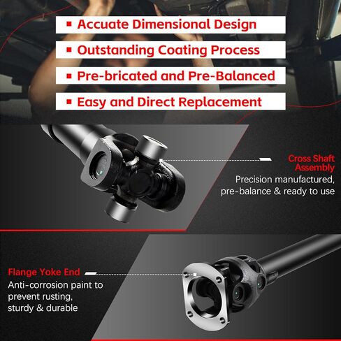 Nifeida 938-192 عمود الدفع الأمامي الكامل عمود الدعامة متوافق مع شيفروليه بليزر K10 K20 سوبربان K5 V10 V20| جي إم سي جيمي K1500 K2500 V1500 V2500 سوبربان استبدال # 65-9339 26013911 in Kuwait