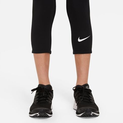 جوارب نايكي Pro Dri-FIT للأطفال الكبار (للأولاد) بطول 3/4 (أسود/أبيض، DM8542-010) in Saudi Arabia