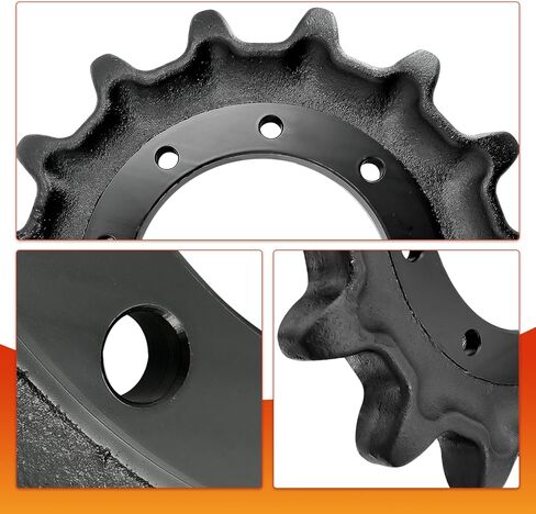 V051121110 V0511-21110 محرك ضرس - ضرس محمل المسار الجديد 9 فتحات مسمار 15 استبدال الأسنان لكوبوتا SVL 65-2، SVL 65-2C، SVL 75، SVL 75-2، SVL 75C، SVL 75-2C in Kuwait