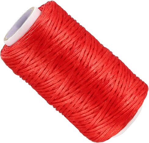 Leather Sewing Thread, 55 Yards 1mm/150D, Polyester Yarn Flat Wax Leather Waxed String Cord Light Purple - (Applications: for Sewing Leather Projects Bookbinding) in Saudi Arabia