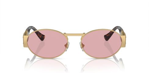 Versace Unisex Sunglasses Matte Gunmetal Frame, Grey Mirror Silver Lenses, 56MM in Saudi Arabia