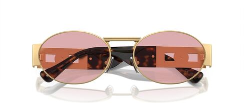Versace Unisex Sunglasses Matte Gunmetal Frame, Grey Mirror Silver Lenses, 56MM in Saudi Arabia