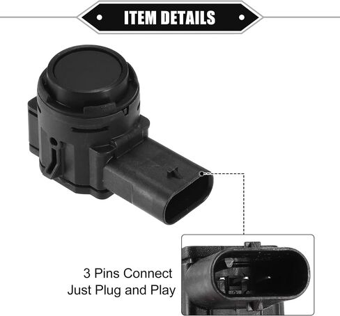 4 Pcs PDC Reverse Parking Assist Sensor Compatible for BMW 330i 2019-2021, Durable ABS Plastic Black Rear Bumper Parking Assist Sensor in Saudi Arabia
