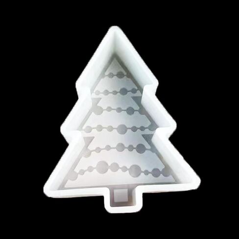 قالب سيليكون كلاسيكي لشجرة عيد الميلاد المنعشة للسيارة - منعش الهواء - معطر خرز عطري - قالب صابون الشموع - آمن في الفرن in Kuwait