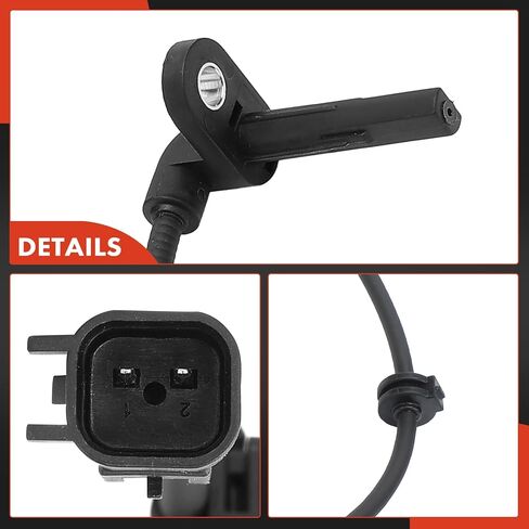 A-Premium ABS Wheel Speed Sensor Compatible with Chevrolet Models - Sonic 2012-2020 - Rear Left Driver Side, Replace# 95231662, 95164925 in Saudi Arabia