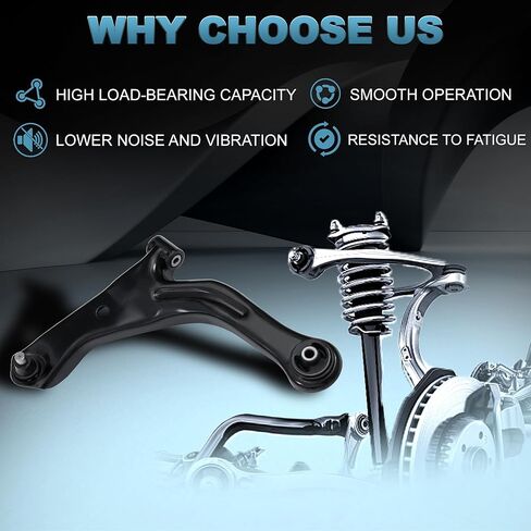 2 قطعة ذراع تحكم سفلي أمامي كامل مع مجموعات تعليق تجميع وصلة كروية K80399 K80400 متوافق مع 2008-2011 Mazda Tribute متوافق مع 2004-2012 Ford Escape in Kuwait