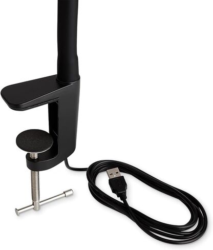 Reliable UberLight Flex 3200TL Task Light – LED Portable Desk Light with Clamp, USB Connection, 26.5" Flexible Gooseneck, 270° Rotational Head, 9 Light Settings, and up to 60,000 Hours of Use (Black) in Saudi Arabia