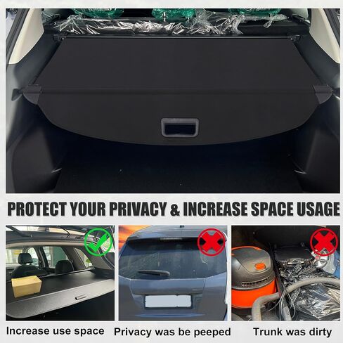غطاء حماية قابل للسحب من Uxcell لسيارة Nissan Kicks 2018-2023 مقاوم للماء ومضاد للانزلاق وغطاء خلفي لسيارات الدفع الرباعي باللون الأسود in Saudi Arabia