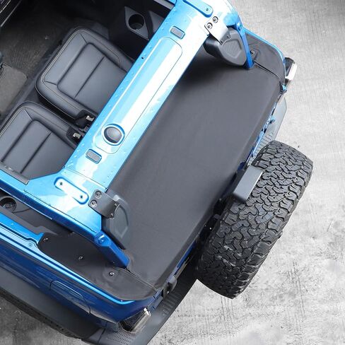 Trunk Tailgate Cover Trunk Antidust Cargo Cover Compatible with Ford Bronco 2021+ 2Doors Model(Man-made Leather) in Saudi Arabia
