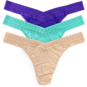 hanky panky, Plus DreamEase Tencel Modal Original Rise Thong Value 3 Pack for Women | Ultimate Comfort and Style | One Size 14-24