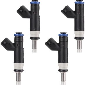 Fuel Injectors Set of 4 Compatible with Chry 200 Sebring Compatible with Dodge Avenger Caliber Journey Compass Patriot 2.0L 2.4L L4 Replace# FJ1058 04891577AC 4Holes