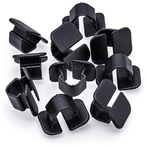 Rexka 10pcs Hood Insulator Insulation Pad Liner Retainer Clip for Volkswagen & Audi 1H5-863-849-A-01C A4, A6, Cabriolet, Quattro, S4 & S6 Beetle Golf, Jetta, Passat, Rabbit & Touareg VW 1H5863849A01C