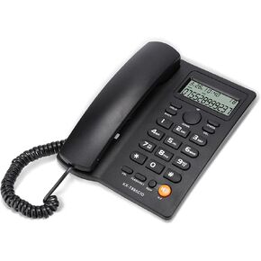Wired Landline Telephone,with Display/Call Waiting,Hands- Call,Integrated Mute Noise Reduction Function,Suitable for Home Office Hotel Desktop (Black)