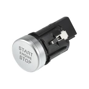 Push Button Starter Switch No.4G1905217A Engine Start Stop Switch Button for Audi A6 2016-2018 Silver Tone