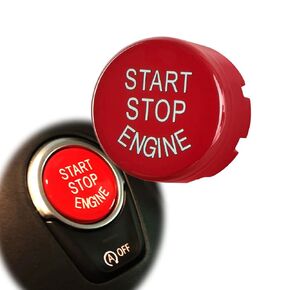 Angelguoguo Black Car Start Stop Engine Switch Button Cover Replacement for BMW 5 Series G30 / 6 Series GT G32 / X3 G01 / X4 G02